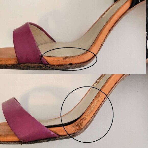 Sophia Webster Embroidery Sandal Chiara Butterfly High Heels‎ Shoes Pink 38.5 - Picture 16 of 16